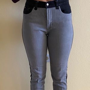 Diane Gilman Gray and Black Jean